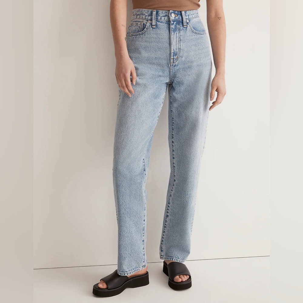 Madewell Petite Baggy Straight Jeans